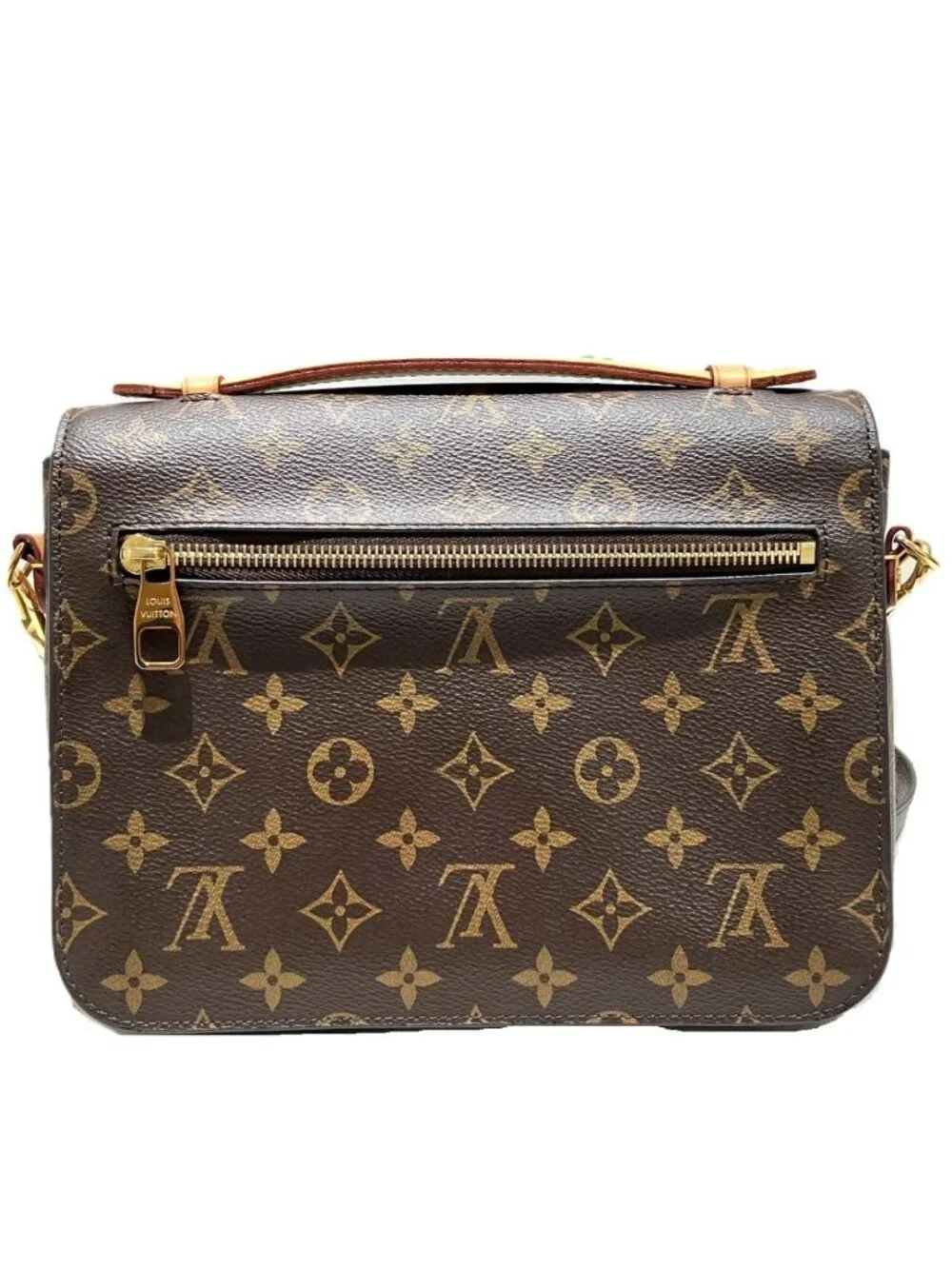 Louis Vuitton Pochette Metis MM Monogram Handbag Canvas